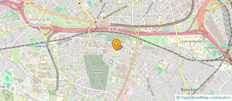 localisation de l'entreprise LEO LAGRANGE CONSOMMATION NORD à LILLE