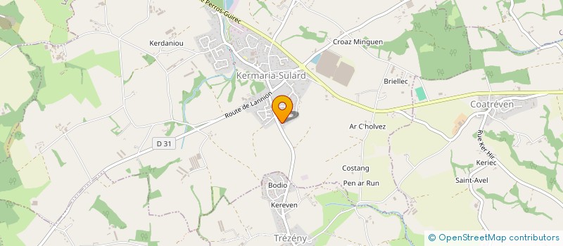 localisation de l'entreprise LEO PIZZA à KERMARIA-SULARD