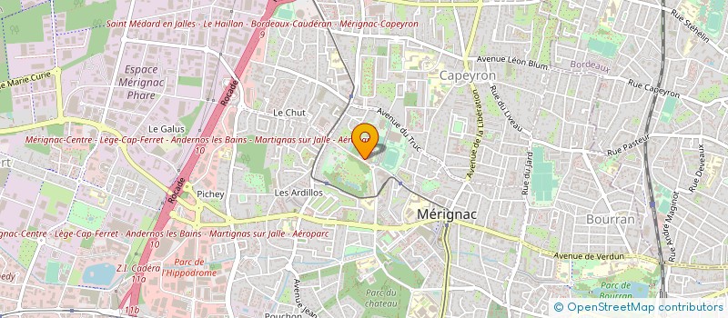 localisation de l'entreprise LEO POUR LE MONDE à MERIGNAC
