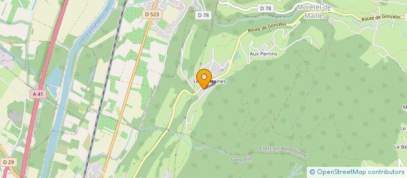 localisation de l'entreprise LEO2S  CRETS EN BELLEDONNE