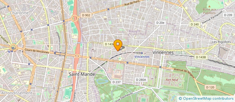 localisation de l'entreprise LEO7 à VINCENNES