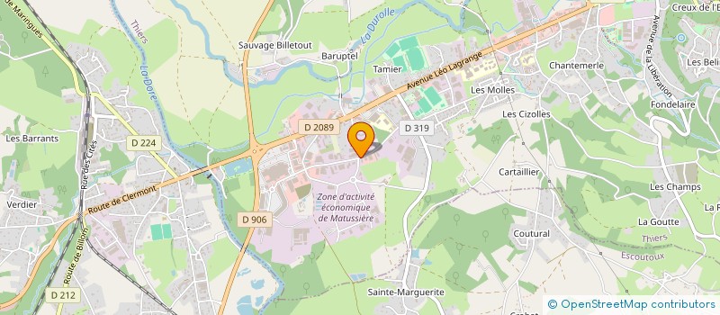 localisation de l'entreprise LEOALBANE  THIERS