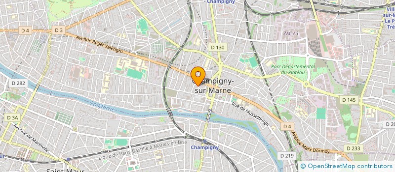 localisation de l'entreprise LEOBAT RENOV à CHAMPIGNY-SUR-MARNE