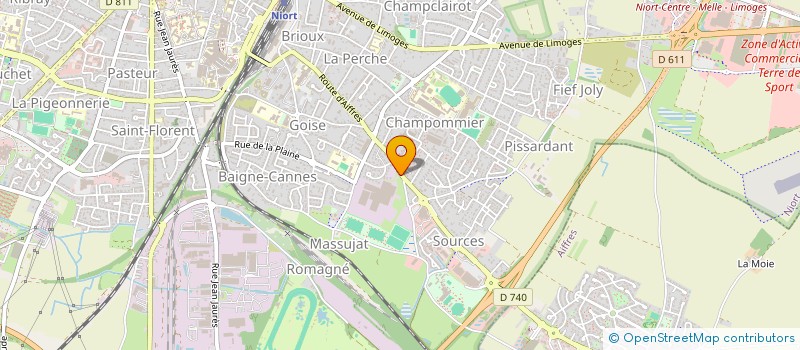 localisation de l'entreprise LEOCADIE MOINET  NIORT