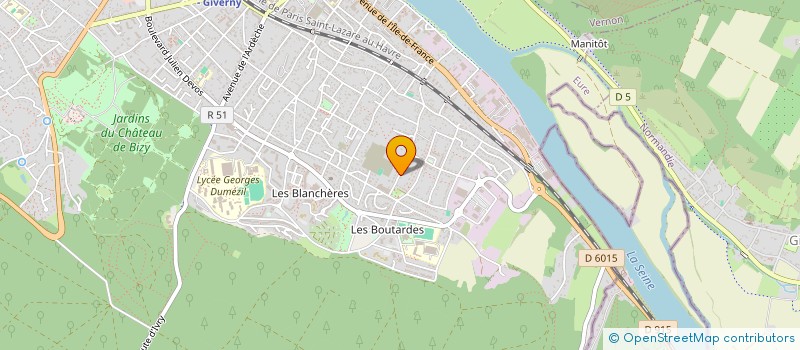 localisation de l'entreprise LEOCAMI  VERNON