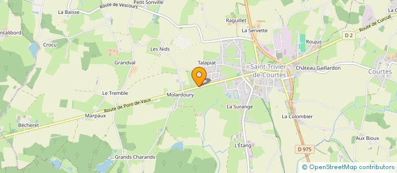 localisation de l'entreprise LEOCARD  SAINT-TRIVIER-DE-COURTES