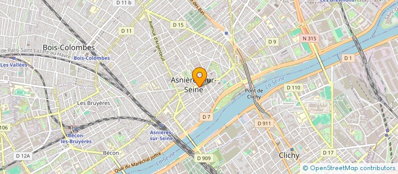localisation de l'entreprise LEOCAS à ASNIERES-SUR-SEINE