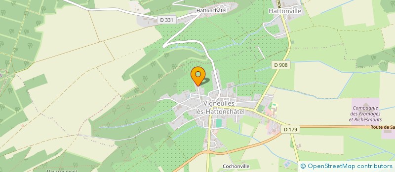 localisation de l'entreprise LEOCEANE à VIGNEULLES-LES-HATTONCHATEL