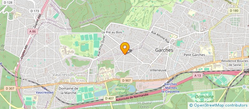 localisation de l'entreprise LEOCHA à GARCHES