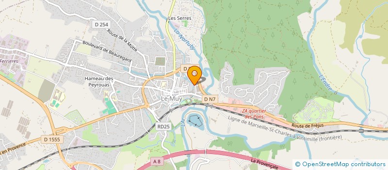 localisation de l'entreprise LEODEL  LE MUY