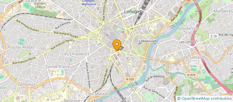 localisation de l'entreprise LEODIA à LIMOGES