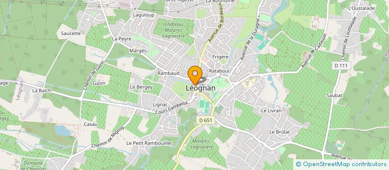 localisation de l'entreprise LEOGNAN OPTIQUE à LEOGNAN