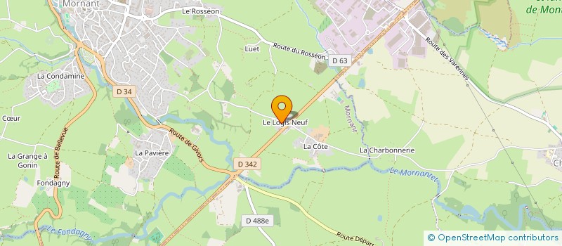 localisation de l'entreprise LEOLDING  MORNANT