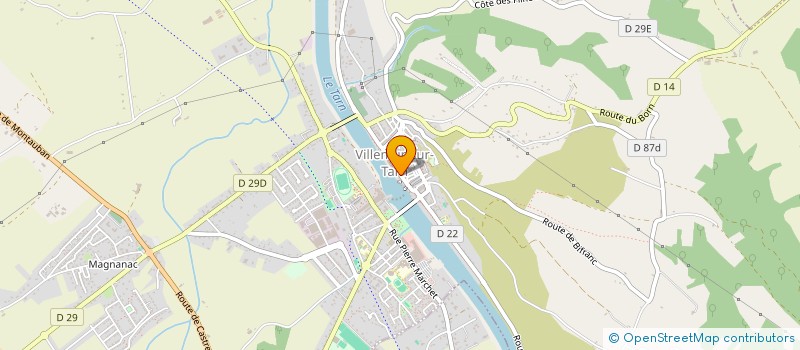 localisation de l'entreprise LEOLINE à VILLEMUR-SUR-TARN
