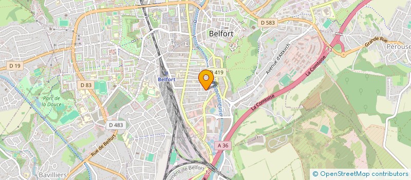 localisation de l'entreprise LEOLINE  BELFORT