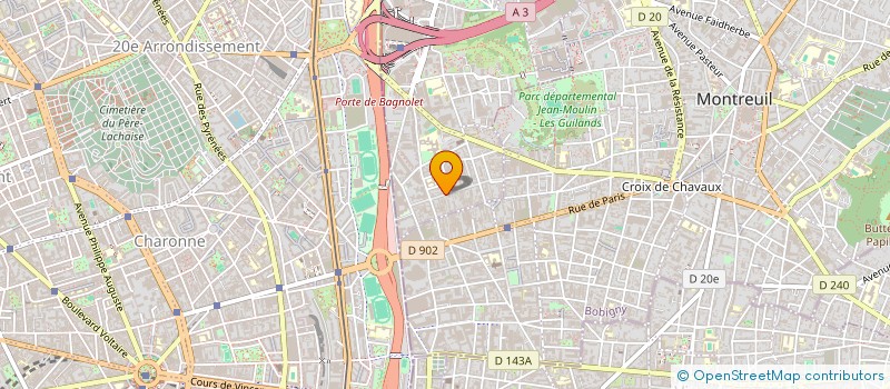 localisation de l'entreprise LEOLOGIC à BAGNOLET