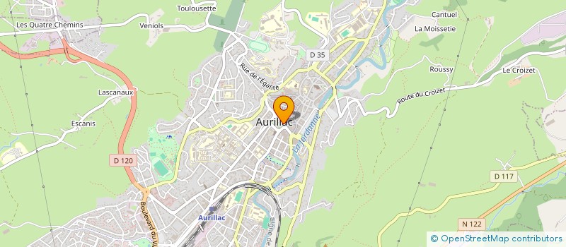 localisation de l'entreprise LEOLYS AUDITION à AURILLAC