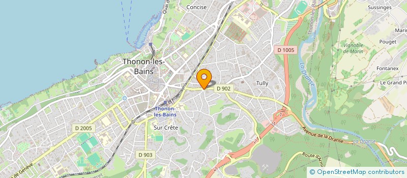 localisation de l'entreprise LEOMAR à THONON-LES-BAINS