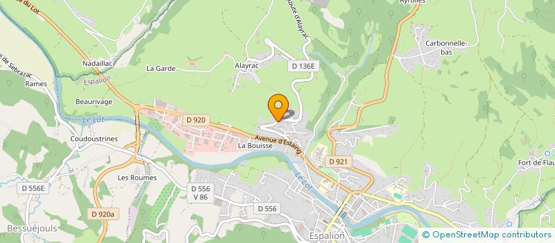 localisation de l'entreprise LEOMAR  ESPALION