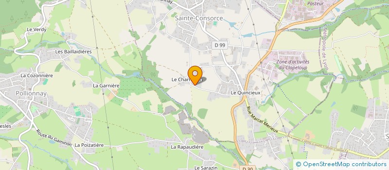 localisation de l'entreprise LEOMAR à SAINTE-CONSORCE