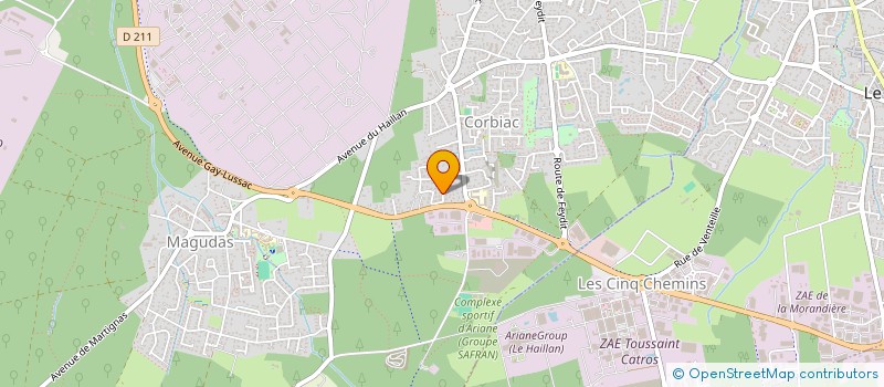 localisation de l'entreprise LEOMAT  SAINT-MEDARD-EN-JALLES