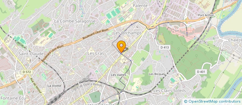 localisation de l'entreprise LEOME  BESANCON