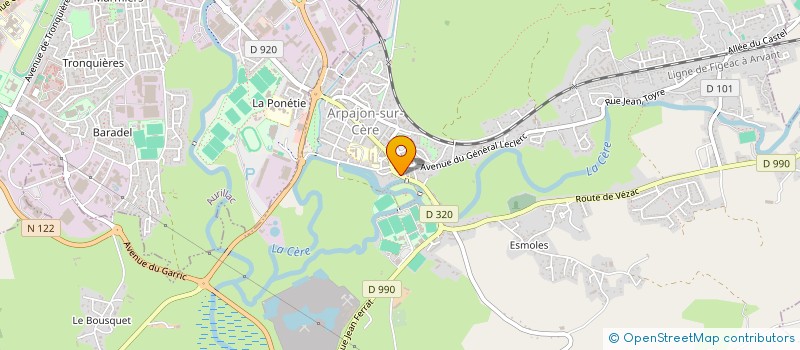 localisation de l'entreprise LEOMEDIAS PRODUCTIONS à ARPAJON-SUR-CERE