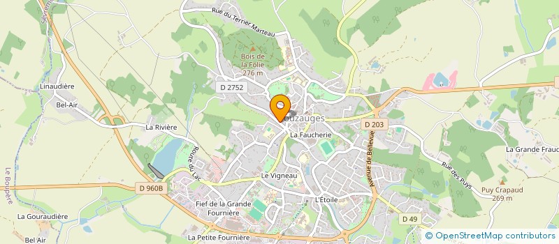 localisation de l'entreprise LEOMV  POUZAUGES