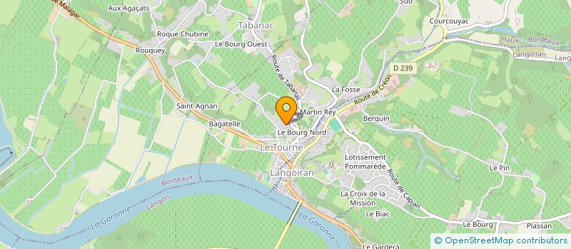 localisation de l'entreprise LEON  LE TOURNE