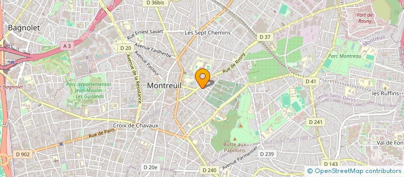 localisation de l'entreprise LEON à MONTREUIL