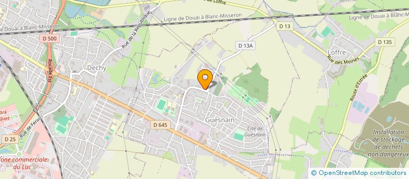 localisation de l'entreprise LEON  GUESNAIN