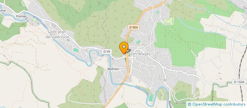 localisation de l'entreprise LEON  LES MAGES