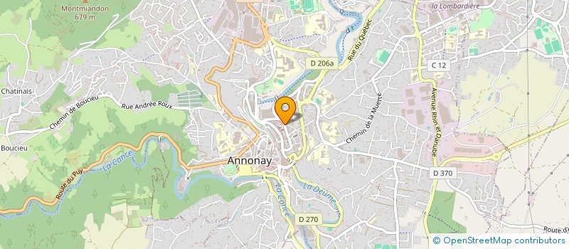 localisation de l'entreprise LEON ASSURANCES à ANNONAY