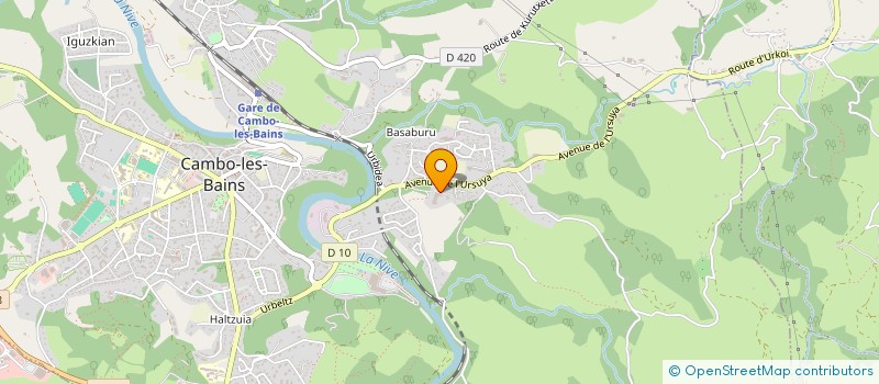 localisation de l'entreprise LEON DIEUDONNE  CAMBO-LES-BAINS