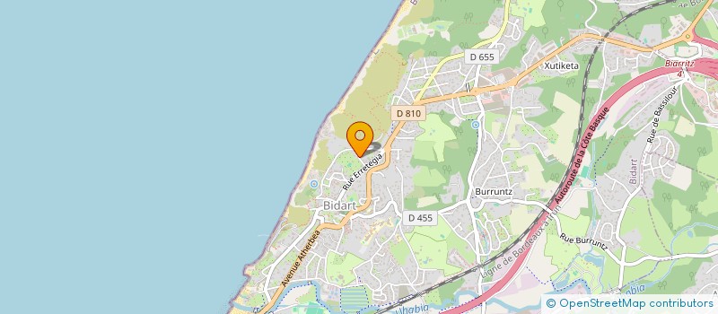 localisation de l'entreprise LEON EMMANUEL  BIDART