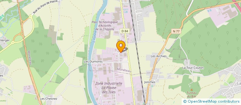 localisation de l'entreprise LEON EQUIPEMENTS à MONETEAU