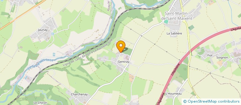 localisation de l'entreprise LEON-GM-CORDELIERS  SAINT-MARTIN-DE-SAINT-MAIXENT