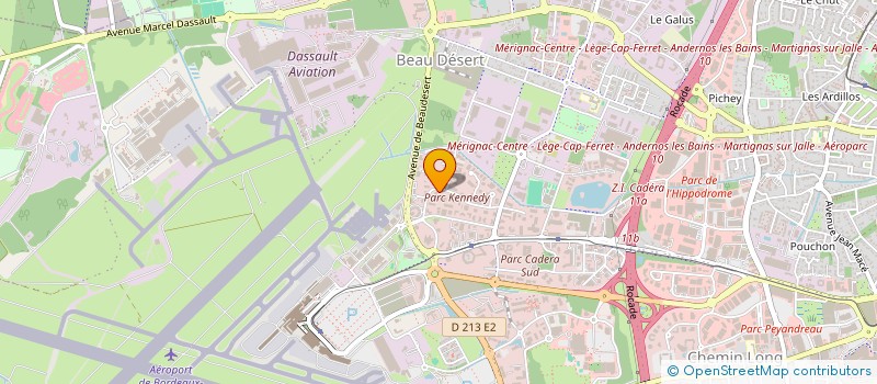 localisation de l'entreprise LEON GROSSE AQUITAINE à MERIGNAC
