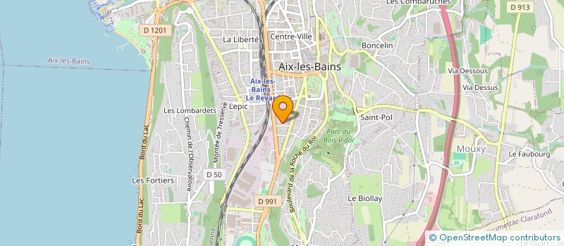 localisation de l'entreprise LEON GROSSE IMMOBILIER  AIX-LES-BAINS