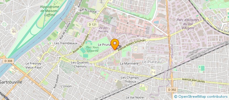 localisation de l'entreprise LEON JOUAUX  SARTROUVILLE