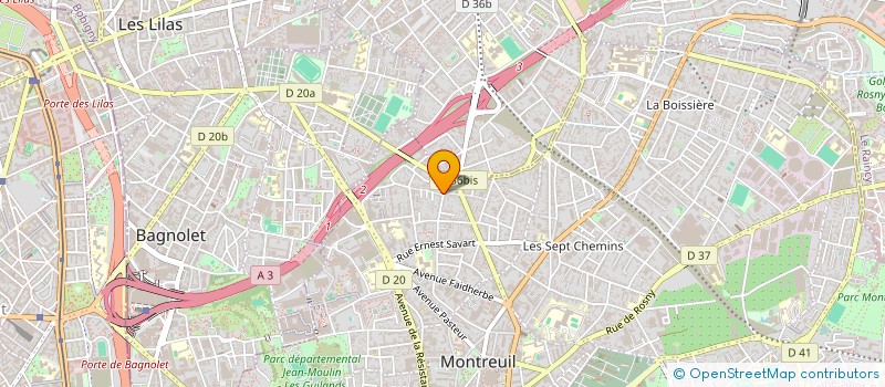 localisation de l'entreprise LEON LOISEAU à MONTREUIL