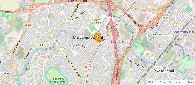 localisation de l'entreprise LEON-MORLAIX à MARCQ-EN-BARŒUL