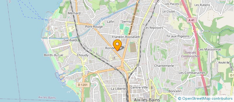 localisation de l'entreprise LEON PAUL  AIX-LES-BAINS