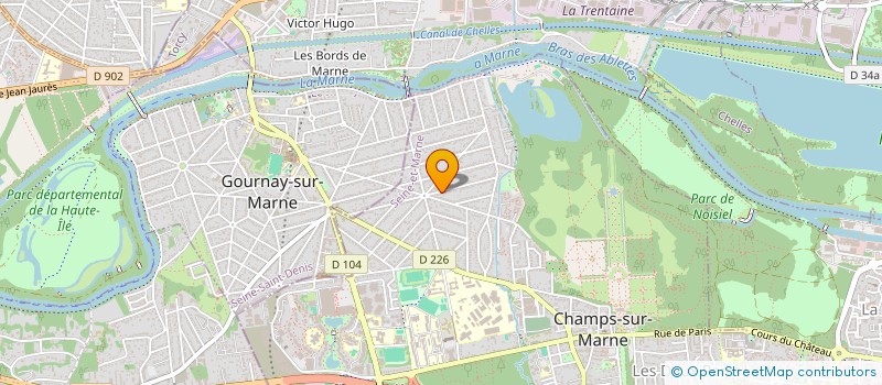 localisation de l'entreprise LEON PEINTURE ET DECORATION  CHAMPS-SUR-MARNE