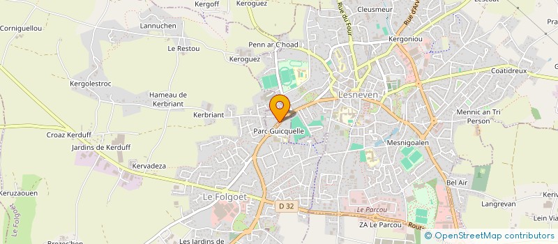 localisation de l'entreprise LEON-RAGOBERT  LESNEVEN