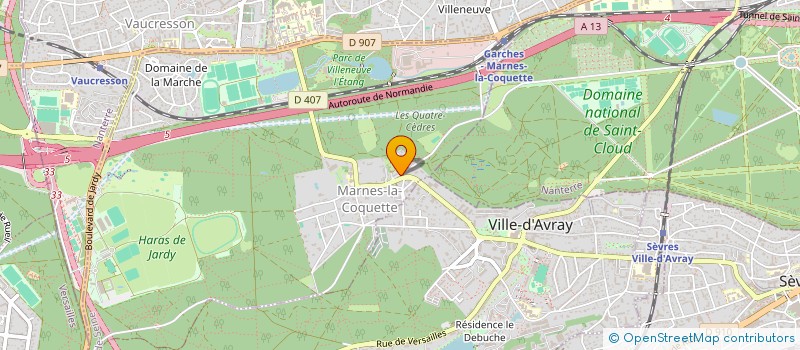 localisation de l'entreprise LEON THOMAS ET CIE à MARNES-LA-COQUETTE