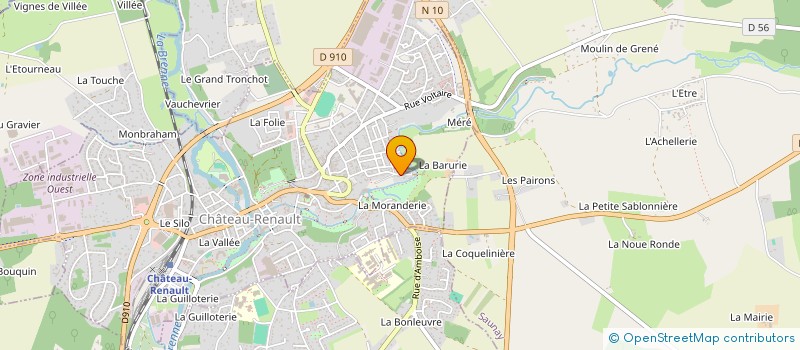 localisation de l'entreprise LEON TRACE à CHATEAU-RENAULT
