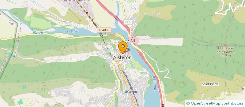 localisation de l'entreprise LEONA à SISTERON