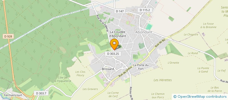 localisation de l'entreprise LEONALI à ABONDANT