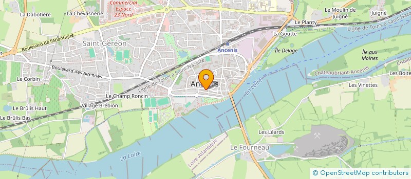 localisation de l'entreprise LEONARD  ANCENIS-SAINT-GEREON